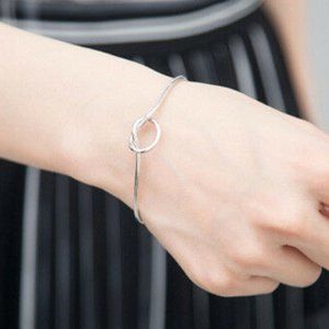 NWOT Silver Knot Bangle Bracelet